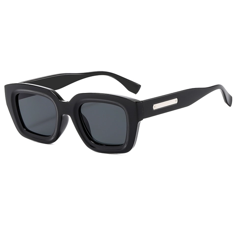 Women Square Sunglasses Retro Fashion PC Frame AC Lens UV400 Protection Outdoor Travel Hipster Style