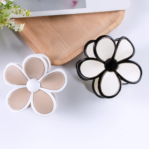 Molletta Per Capelli Fiore Resina Floreale Copricapo Accessorio Per Donne Stile Coreano Design Semplice Elegante
