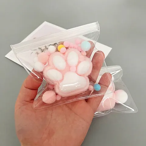 Transparent Frosted EVA Jewelry Storage Ziplock Bag Dustproof Oxidation Resistant Small Accessories Packaging Protective Pouch