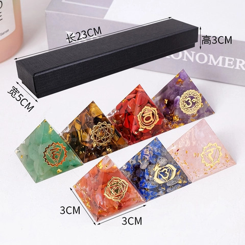 Minimalist Pyramid Crystal Crystal Pyramid Decoration Artificial Decorations