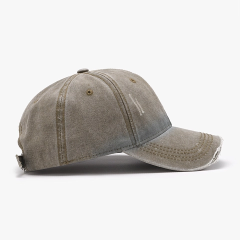 Gorra De Béisbol De Algodón Lavado Vintage Distressed Transpirable Gorro De Sol Exterior Hombre Mujer Ajustable