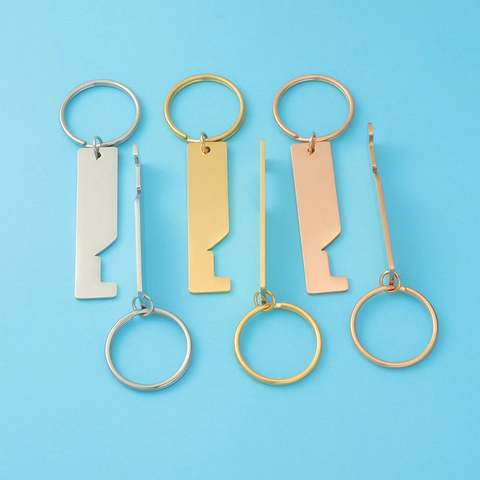 House Shape Puzzle Keychain Stainless Steel Hollow Splitting Matching Pendant For Couples New Home Anniversary Gift