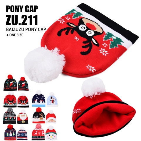 Weihnachten Strickmütze Mit Bommel Weihnachtsmann Rentier Schneemann Muster Für Eltern Kind Winter Warm Weiches Garn Mütze