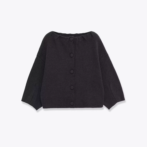 Women Knitted Cardigan Sweater Round Neck Single Breasted Button Long Sleeve Solid Color Casual Minimalist Top