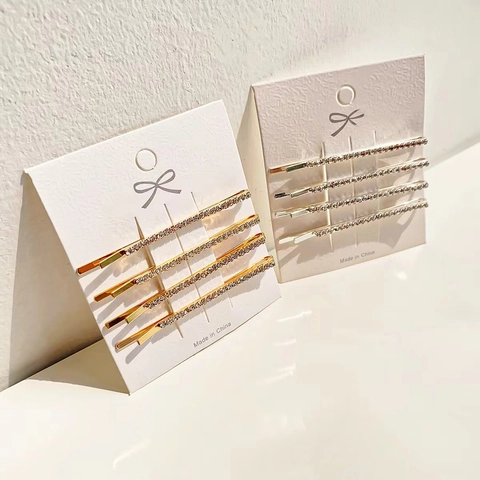 Pinzas Para El Cabello De Strass Brillantes Metal De Aleación Horquillas Elegantes Accesorios Para El Pelo Para Mujeres Niñas