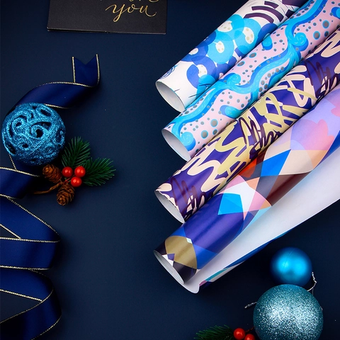 Artistic Gift Wrapping Paper Abstract Geometric Pattern For Birthday Valentine Anniversary Holiday DIY Crafting Supplies