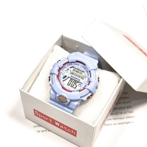 Digital Sports Watch Backlight Alarm Stopwatch Date Resin Case PVC Strap Coated Glass Outdoor For Kids Students Teens