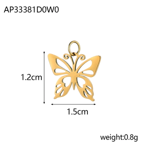 Ciondoli Insetti In Acciaio Inossidabile Farfalla Ape Libellula Coccinella Charms DIY Collana Bracciale Accessori Gioielli