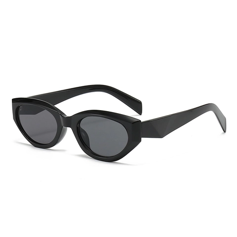 Gafas De Sol Ojo De Gato Retro Montura PC Lente AC Protección UV400 Moda Poligonal Hip Hop Street Style Mujeres
