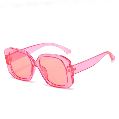 Gafas De Sol Cuadradas De Montura Grande Retro Protección UV400 Lentes PC Accesorios De Moda Para Mujeres Hombres