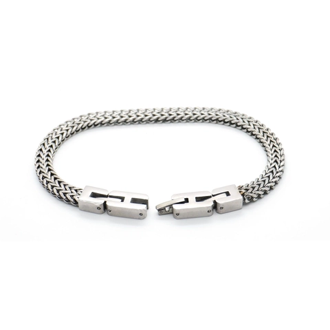 Bracciale A Catena Serpente Keel Acciaio Inossidabile Stile Hip Hop Geometrico Gioielli Di Moda Maschile Per Uomini