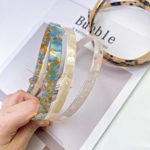 Cerchietto Sottile In Acetato Per Donna Cerchietto Antiscivolo Con Denti Stampa Leopardata Tartarugata Accessorio Capelli