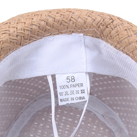 Cappello Fedora Di Paglia Per Uomo Donna Carta Traspirante Protezione Solare Estate Spiaggia Jazz Con Fascia In Pelle