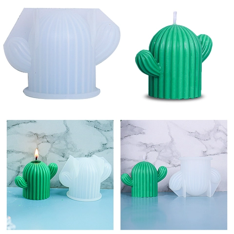 Kaktus Silikonform 3D Sukkulenten Pflanze Form Für DIY Handgemachte Kerze Seife Harz Epoxid Guss Handwerk Haus Dekoration