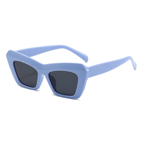 Occhiali Da Sole Retro Cat Eye Protezione UV400 Montatura Spessa Geometrica PC Lente AC Stile Urbano Alla Moda