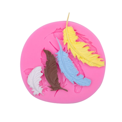 Verenblad Siliconen Cake Vorm Fondant Chocolade Decoreren Tool DIY Keuken Bakken Accessoire Rond Nieuwigheid