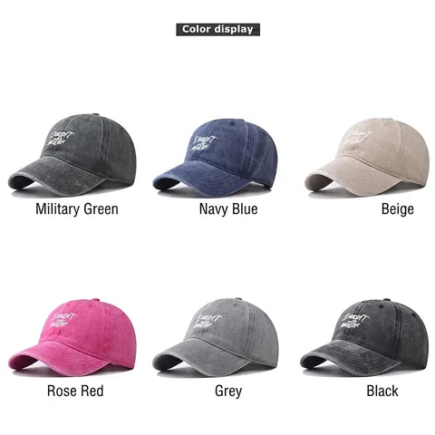 Washed Baumwolle Baseballkappe Distressed Vintage Retro Buchstaben Bestickt Verstellbarer Sonnenhut Für Herren Damen Lässiger Dad Hat