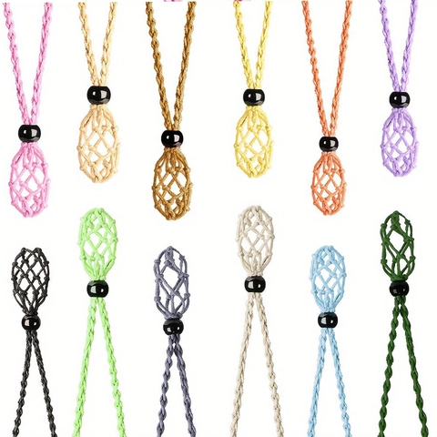 Supporto Per Rete In Corda Per Collana Intrecciata A Mano Per Pietra Di Cristallo Corda In Tessuto Regolabile Accessorio