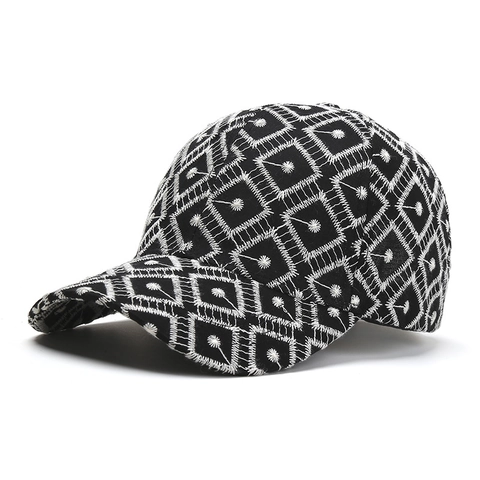 Baseballcap Polyester Zonbescherming Outdoor Pet Met Klep Klaver Hart Geometrisch Borduurwerk Street Hip Hop Stijl Dames Heren