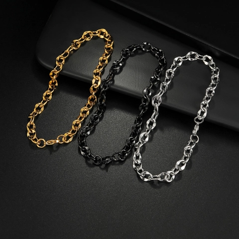 Bracciale A Catena Cubana In Acciaio Inossidabile Da Uomo Gioielli Alla Moda Hip Hop