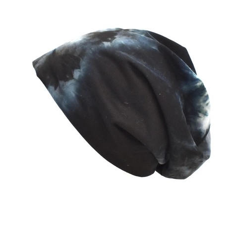 Women Beanie Hat Tie Dye Knitted Slouchy Skull Cap Soft Warm Winter Outdoor Fashion Headwear