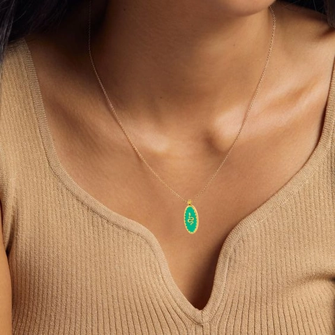 Stainless Steel Pendant Necklace Enamel Snake Heart Star Geometric Minimalist Trendy Jewelry For Women