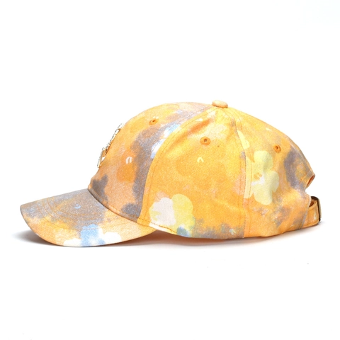 Casquette De Baseball Enfant Coton Tie Dye Paillettes Couronne De Strass Décor Chapeau De Soleil Réglable Fille