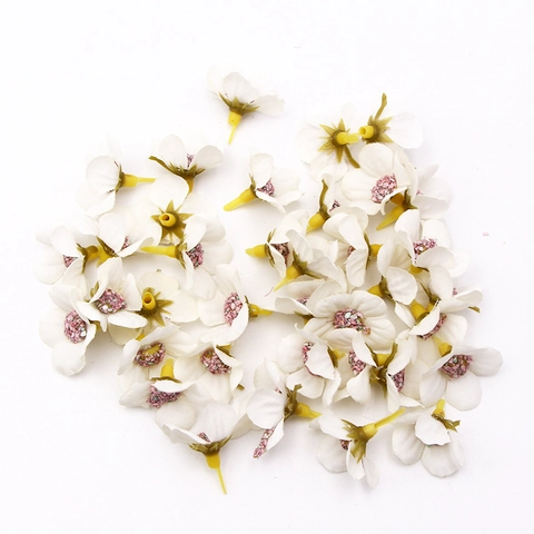 Mini Madeliefje Kunstmatige Bloemhoofdjes Satijn Voor DIY Krans Bruiloft Thuis Feest Ambachtelijke Decoratie Esthetiek