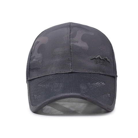 Atmungsaktive Camouflage Mesh Baseballkappe Polyester Verstellbar Sonnenschutz Outdoor Sport Trucker Hat Für Herren
