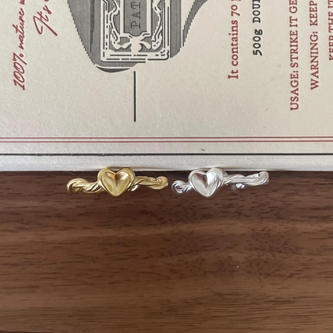 Anello A Cuore Intrecciato In Argento Sterling 925 Regolabile Aperto Gioielli Minimalisti Per Donne