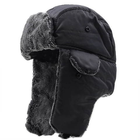 Colbacco Ushanka Invernale Cappello Da Aviatore Antivento Con Fodera In Pelliccia Sintetica E Paraorecchie Berretto Caldo Da Esterno Per Uomo Donna