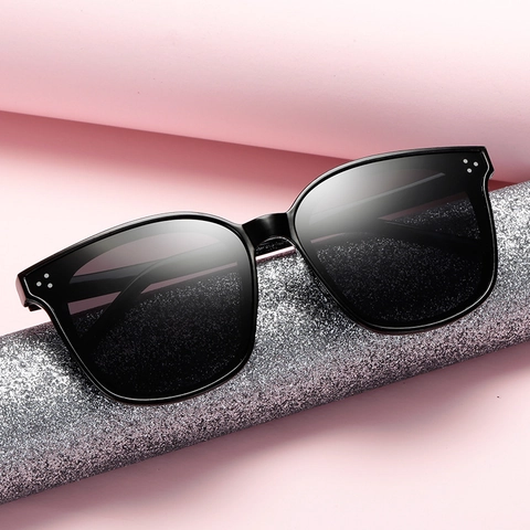 Vintage Square Frame Sunglasses Uv Protection Plastic Fashion Eyewear Outdoor Travel For Women Men