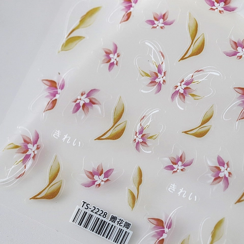 3D Floral Nail Art Stickers Ultra Thin Self Adhesive Flower Leaf Decals For Manicure DIY Decoration Elegant Salon