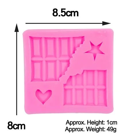 Gear Screw Industrial Style Silicone Mold Fondant Cake Decorating Tool Chocolate Baking Heart Star DIY Resin Craft