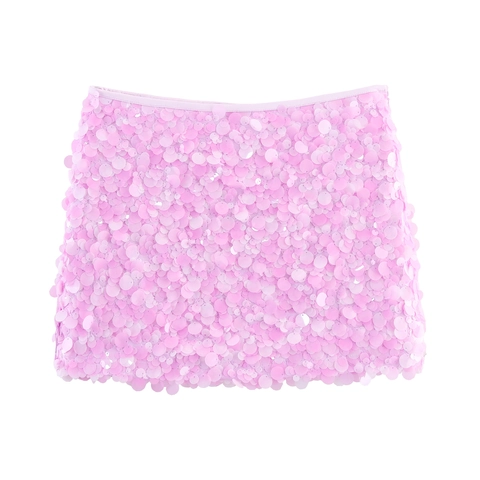 Mini Jupe À Paillettes Pour Femmes Taille Haute Style Crayon Moulant Scintillant Pailleté Fête Sortie Club