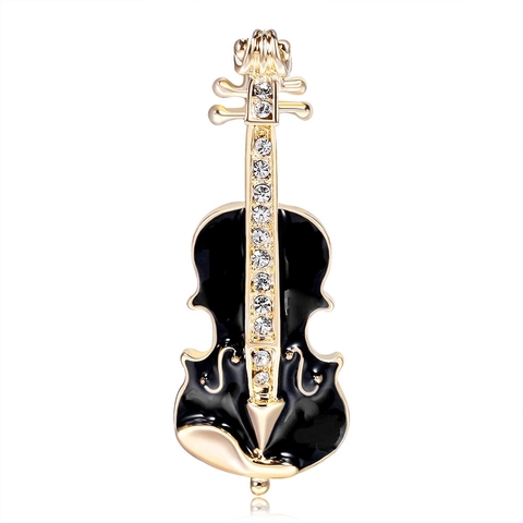 Spilla Strumento Musicale Bicicletta Lega Strass Smalto Retro Creativo Accessorio Gioielli Unisex
