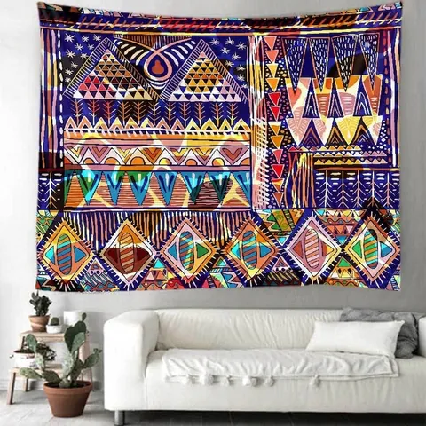 Arazzo Mandala Bohemien Da Parete Poliestere Hippie Psichedelico Sfondo Per Camera Da Letto Soggiorno Decorazione Casa