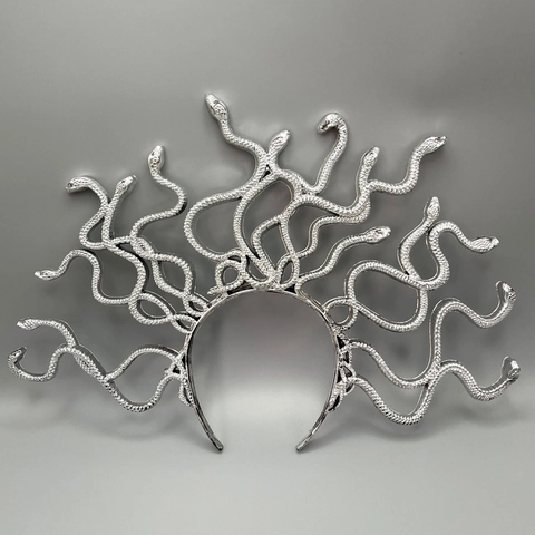 Medusa Schlangen Stirnband Kunststoff Gothic Horror Kostüm Für Halloween Cosplay Party Requisite Unisex