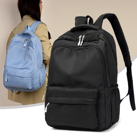 Mode Nylon Rugzak Grote Capaciteit Waterdichte Schooltas Voor Studenten Minimalistische Reisrugzak