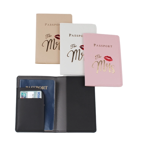 Reisepasshülle PU Leder Goldprägung Reisezubehör Hochzeitsgeschenk Paar Design Mr Und Mrs Eleganter Schutz Für Herren Damen