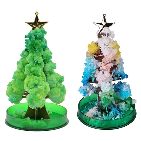 Magic Christmas Tree Children'S Handmade Diy Homemade Paper Tree Flowering Christmas Gift Decoration Creative Educational Toys