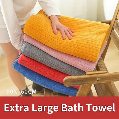 Asciugamano Da Bagno In Pile Corallo Spesso Motivo A Righe Altamente Absorbente Rapida Asciugatura Per Adulti