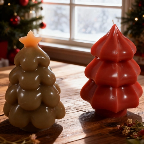 Kerstboom Siliconen Vorm 3D DIY Flexibele Knutseltool Voor Kaarsen Maken Zeep Hars Gips Feestelijk Decor Ornament