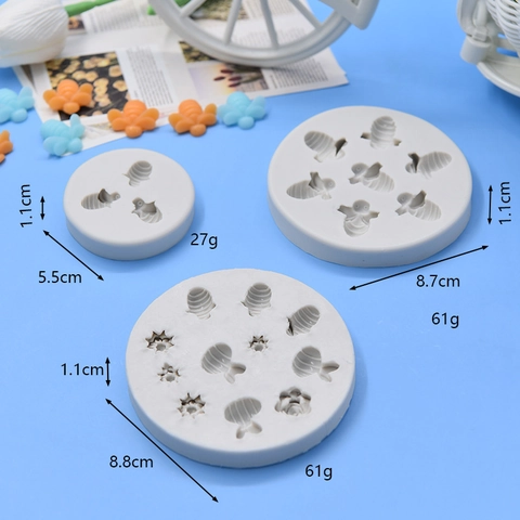 Bee Flower Silicone Mold For Fondant Chocolate Cake Decorating Sugarcraft DIY Baking Tools Handmade Craft