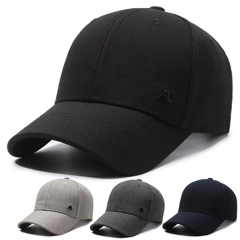 Herren Baseball Kappe Baumwolle Polyester Sonnenschutz Outdoor Lässig Minimalistisch Verstellbarer Hut Mit Metall Logo