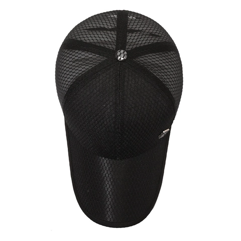 Sommer Mesh Baseball Kappe Atmungsaktiv Leicht Outdoor Sonnenhut Mit Metall Logo Verstellbar Für Herren Damen