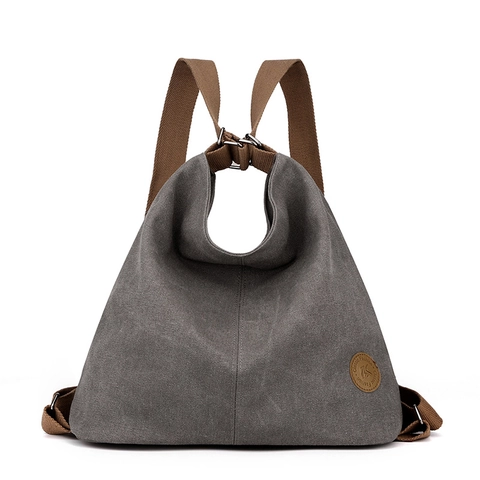Borsa Multiuso In Tela Grande Capacità Donna Retro Zaino Borsa A Spalla Tracolla Borsa Da Viaggio Versatile Casual