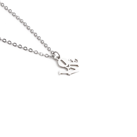 Love Letter Hanger Ketting Roestvrij Staal Volledig Gepolijst O-Ketting Minimalistische Sieraden Voor Dames Heren