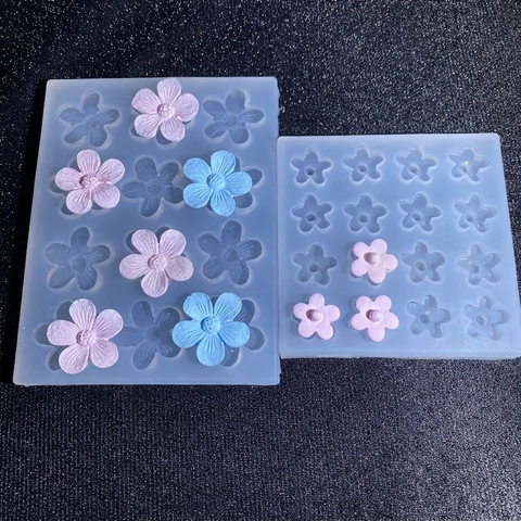 Flower Silicone Mold Five Petal Floral Pattern Cake Decoration Chocolate Jelly Fondant DIY Resin Crafts Heat Resistant