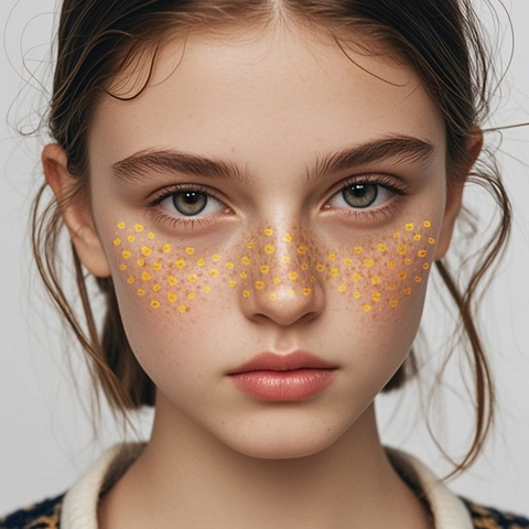 Tatuaggi Temporanei Viso Adesivi Oro Argento Foglia Cuore Stella Farfalla Modelli Per Festa Festival Trucco Cosmetico Lentiggini